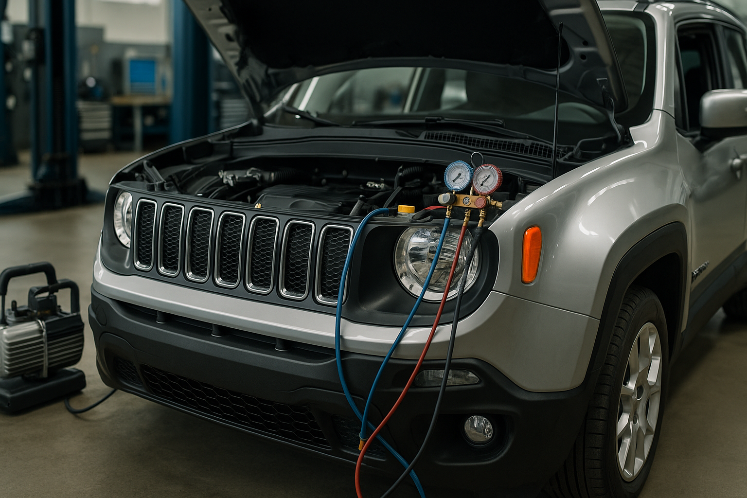 Compressor JEEP Renegade com defeito