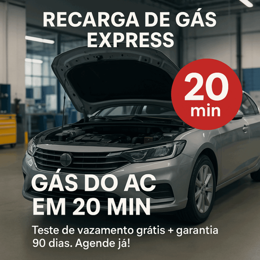 Carga de gás rapido ar condicionado automotivo