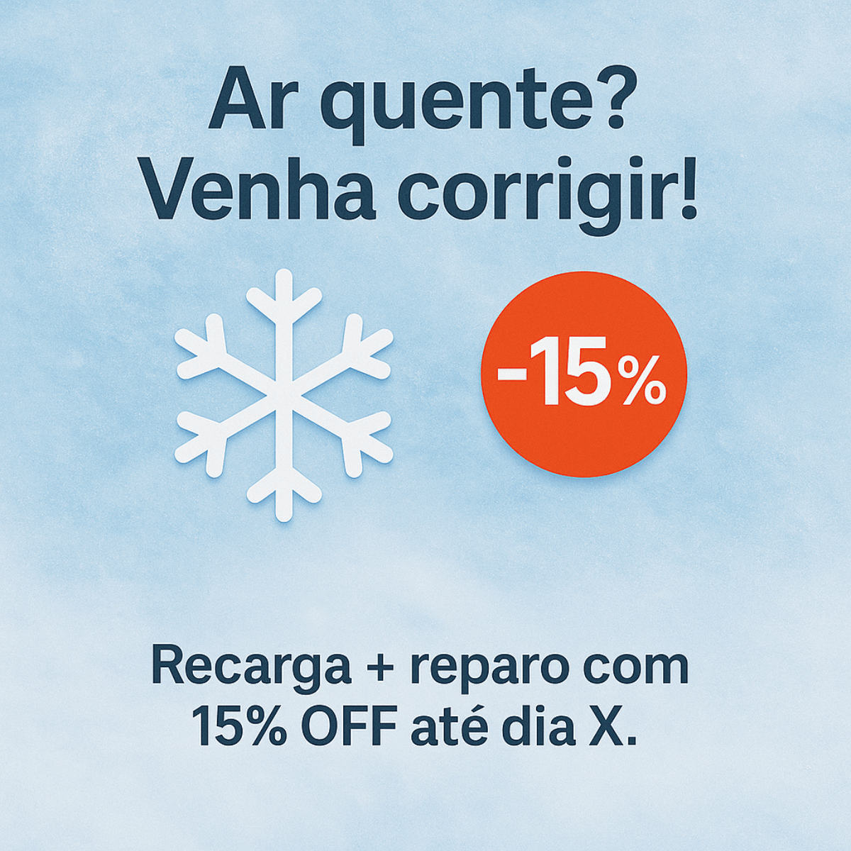 Promoção ar condicionado automotivo